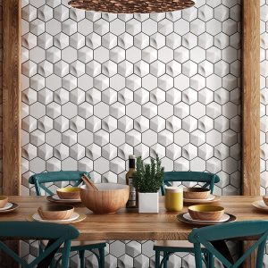 Scale Hexagon White